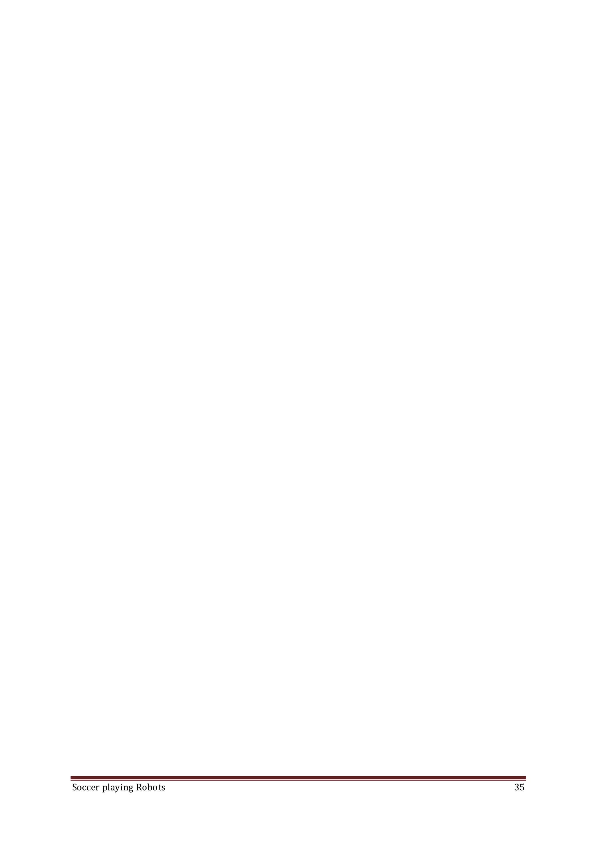 Soccer playing Robots 35
 