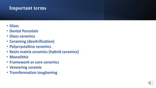 Comprehensive Overview of Dental Ceramics: Structure, Properties, and ...