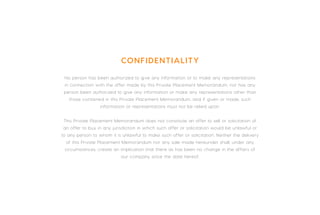 No person has been authorized to give any information or to make any representations
in connection with the offer made by ...