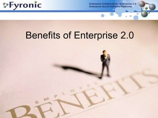 Enterprise 2.0 – Tools & use : Social BookmarkingEnhanced search capabilities More efficient research Expertise location Repository of internal and external links to topic Specific/relevant information 