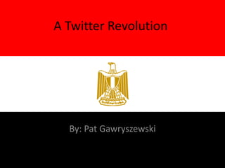 A Twitter Revolution




  By: Pat Gawryszewski
 