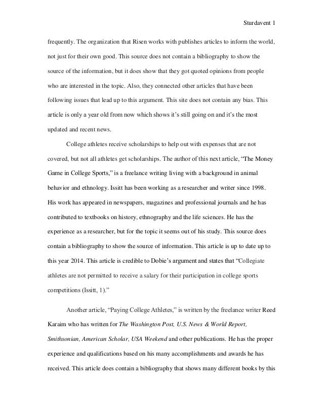 essay about experience in college us