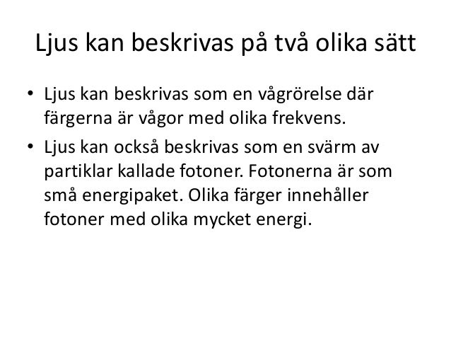 vad är ljus
