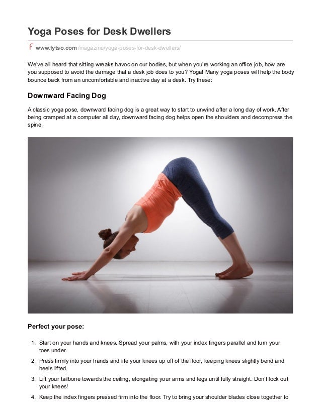 yoga poses for desk dwellers