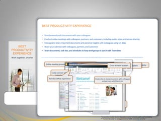 5BEST PRODUCTIVITY EXPERIENCESimultaneously edit documents with your colleagues