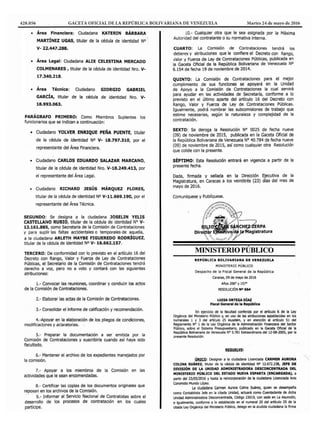 428.056		 GACETA OFICIAL DE LA REPÚBLICA BOLIVARIANA DE VENEZUELA	 Martes 24 de mayo de 2016
 