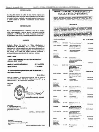 Martes 24 de mayo de 2016	 GACETA OFICIAL DE LA REPÚBLICA BOLIVARIANA DE VENEZUELA	 428.049
 