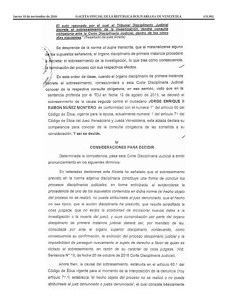 Jueves 10 de noviembre de 2016		 GACETA OFICIAL DE LA REPÚBLICA BOLIVARIANA DE VENEZUELA	 431.901
 