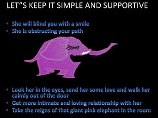 LET”S KEEP IT SIMPLE AND SUPPORTIVE
 