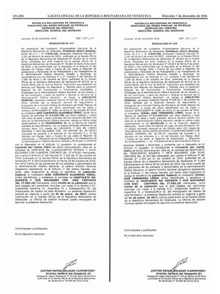 432.484			 GACETA OFICIAL DE LA REPÚBLICA BOLIVARIANA DE VENEZUELA	 Miércoles 7 de diciembre de 2016
 