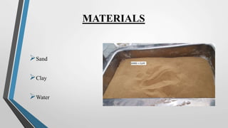 MATERIALS
Sand
Clay
Water
 