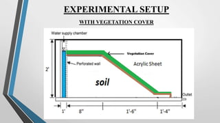 EXPERIMENTAL SETUP
WITH VEGETATION COVER
 