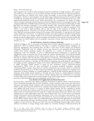 The Role of Artificial Intelligence in Climate Modeling (www.kiu.ac.ug ...