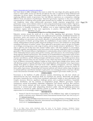 The Role of Governance in Public Education (www.kiu.ac,ug) | PDF