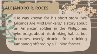 Life - and - works - of - Alejandro - Roces | PPTX