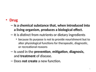 Introduction to General Pharmacology ppt | PPTX
