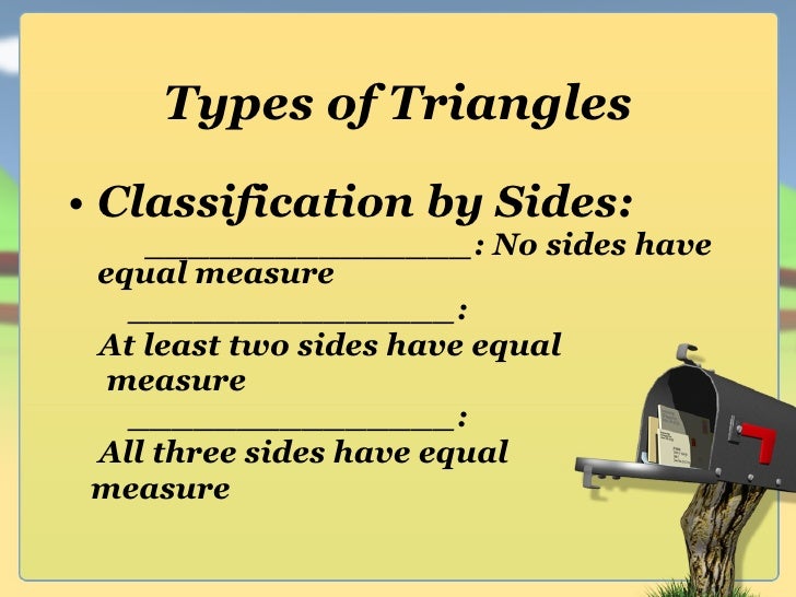 G.2 types of triangle and angles of triangles