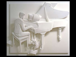 Paper Mural and Paper relief 