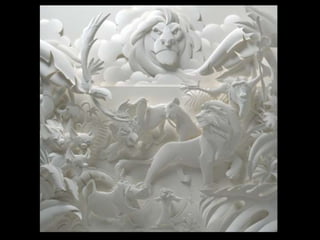 Paper Mural and Paper relief 