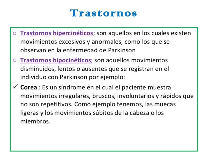 Resultado de imagen de trastornos de los núcleos basales