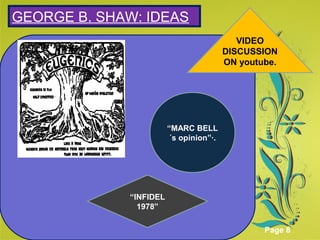 Click here to download this powerpoint template : Green Floral Background Powerpoint Template
For more templates : Powerpoint Presentations Template
Others ressources :
Abstract Microsoft Powerpoint Templates
Nature Powerpoint Slides Presentations
Flower Free PPT Templates
Halo Effect Powerpoint Template Themes
Page 8
SGEORGE B. SHAW: IDEAS
VIDEO
DISCUSSION
ON youtube.
“MARC BELL
´s opinion”·.
“INFIDEL
1978”
 