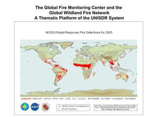 The Global Fire Monitoring Center and the
Global Wildland Fire Network
A Thematic Platform of the UNISDR System
 