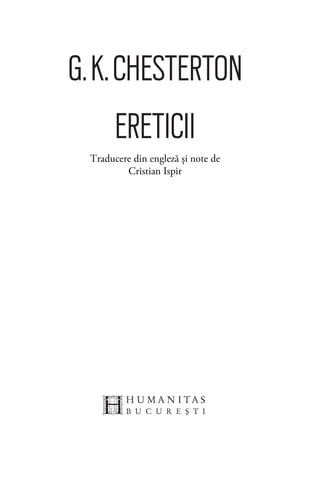 Traducere din engleză şi note de
Cristian Ispir
 