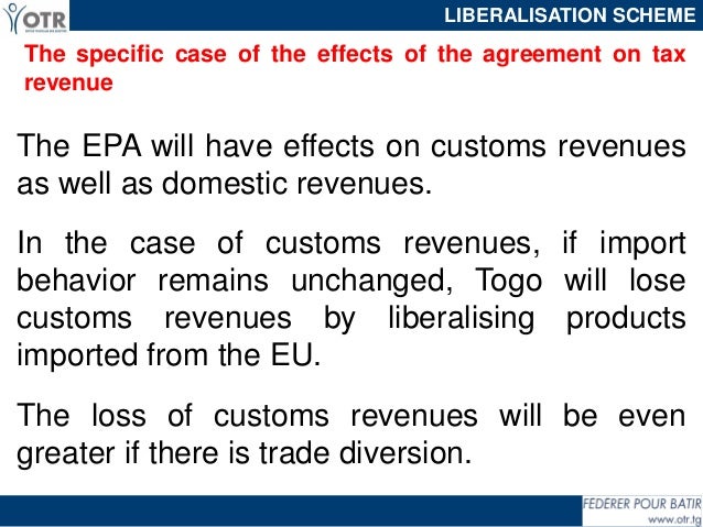 The Impact Of Economic Partnership Agreement On Customs Revenues And 