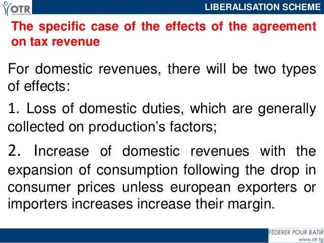 The Impact Of Economic Partnership Agreement On Customs Revenues And 