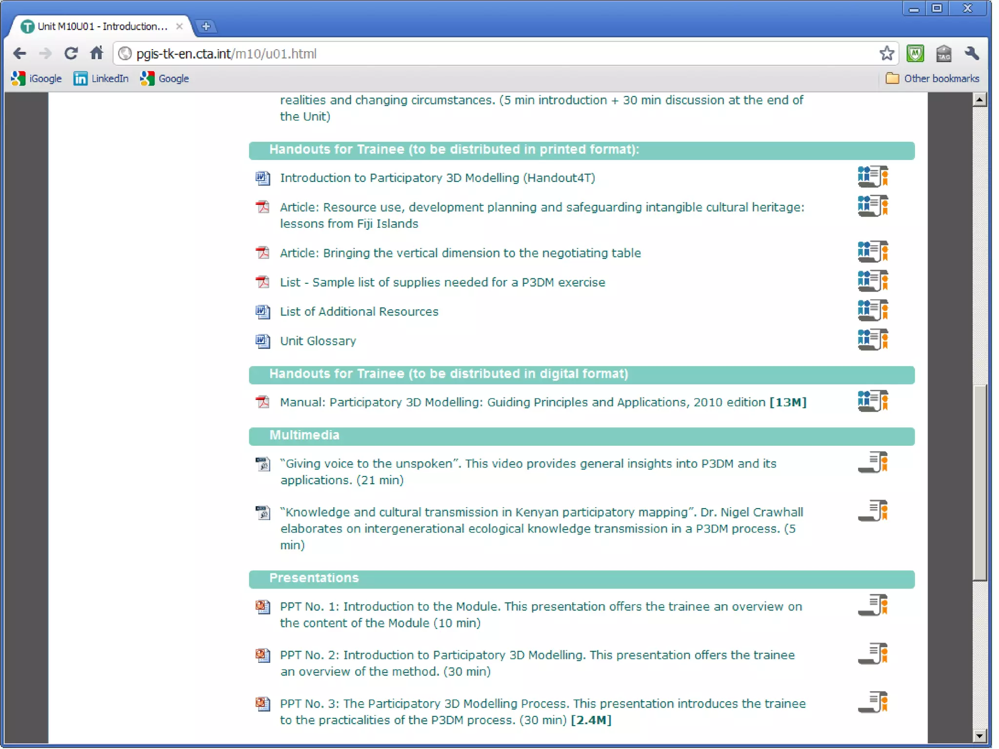 … and how?ComponentsTrainer’s Notes (Module & Units)
