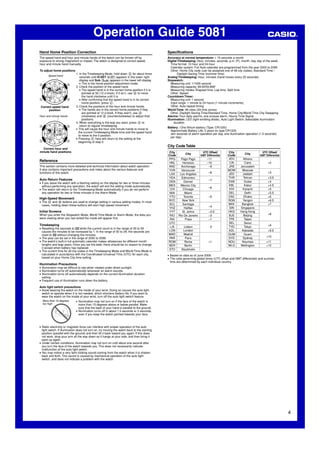 casio 5081 reset