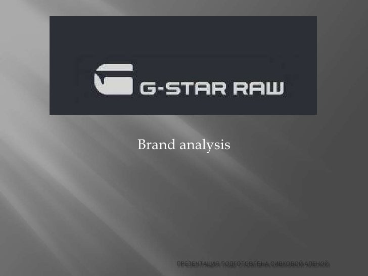 g star slogan