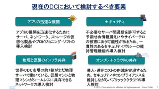 ? 2015 Cisco and/or its affiliates. All rights reserved. Cisco Public 7
FڤDCˤƗӑ٤Ҫ
ȁΥե鹲 ץ죫饦ɤι
ץѸ٤չ_
?\åȤpgF뤿
ᡢƥ䥳ץ饤󥹤
S֤ʤѥ֥åå饦ɤΌ
ӑ
ץչ_Ѹٻ뤿
`Сͥåȥ`ȥ`΁
뻯uƷץӥ˥?եȤ
ӑ
DCЈμs7ޤ
`ФǄӤƤ롣ޥ
ޥ󤬥`쥹˹Ǥ
ͥåȥ`Όӑ
ƥ
Ҫʥ`gͨŤSɤ
ڤ©䥵Щ`ƥ
αˤԤ뤿ᡢһ
؞ԤΤ륻ƥݥꥷ`ξS
ֹCܤΌӑ
 