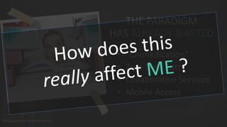 @dougsleeter #Solutions14 
THE PARADIGM 
HAS ALREADY SHIFTED 
• “Chunkification” 
• Zero Data Entry 
• Collaborative Services 
• Mobile Access 
 
