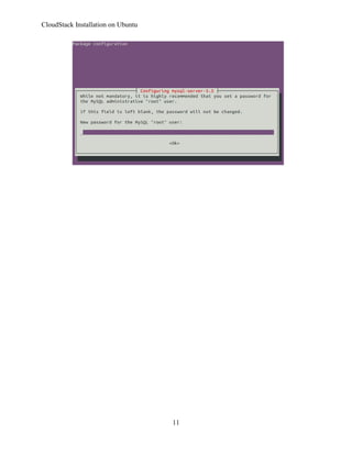 CloudStack Installation on Ubuntu

11

 