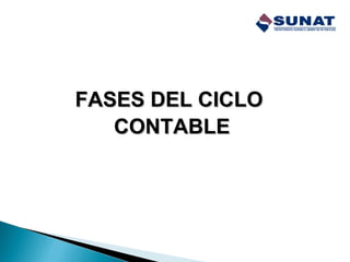 FASES DEL CICLOFASES DEL CICLO
CONTABLECONTABLE
 