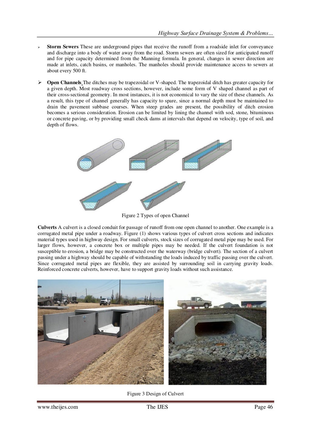 Highway Surface Drainage System Problems Of Water Logging In Road S 