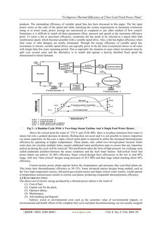 To Improve Thermal Efficiency of 27mw Coal Fired Power Plant | PDF