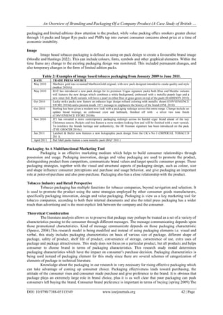An Overview of Branding and Packaging Of a Company Product (A Case ...