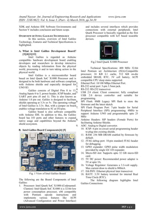 A Review of Intel Galileo Development Board’s Technology | PDF