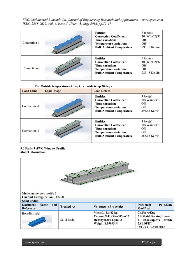 Profile Element Finite Element Analysis of PVC window profile &aluminium window profile ...