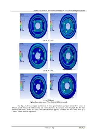 Thermo-Mechanical Analysis of Automotive Disc Brake Composite Rotor | PDF