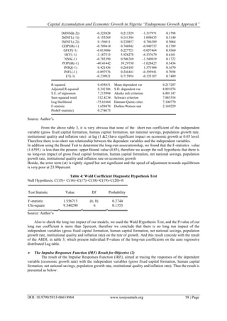 Capital Accumulation and Economic Growth in Nigeria “Endogenous Growth ...
