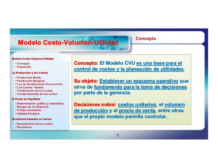 Costo Volumen Utilidad 1ra Parte UT02