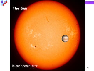 9
The Sun
is our nearest star
 