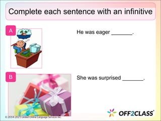 Teaching Infinitives: A Free Introductory ESL Lesson Plan | PDF