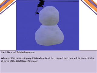 Life is like a half finished snowman.
Whatever that means. Anyway, this is where I end this chapter! Next time will be University for
all three of the kids! Happy Simming!
 