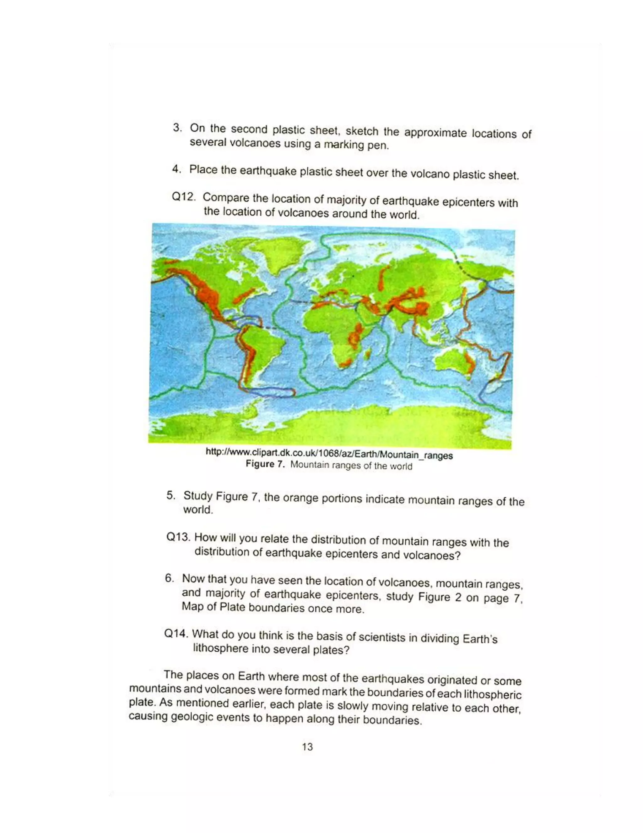 Grade 10 Science Learner's Material Activity 1: Find The Center