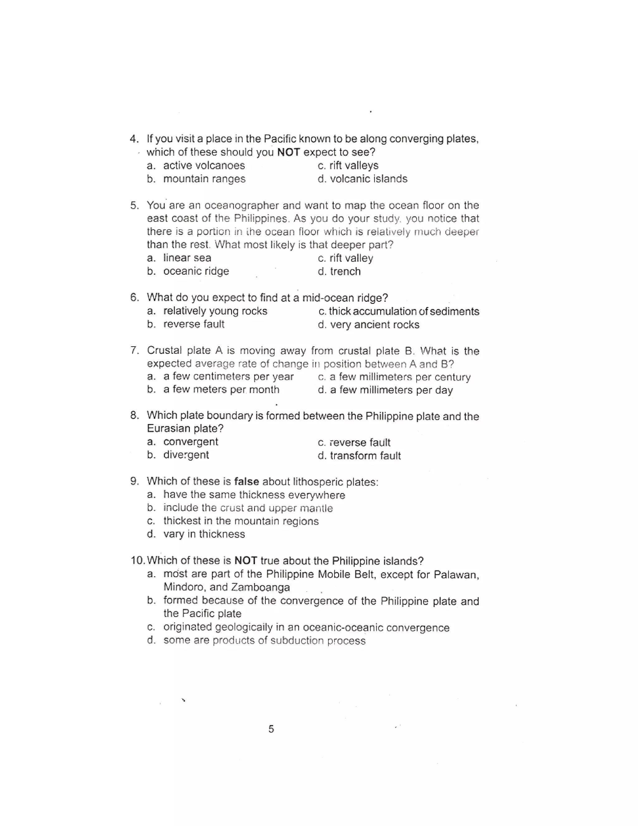 Grade 10 Science Learner's Material Activity 1: Find The Center