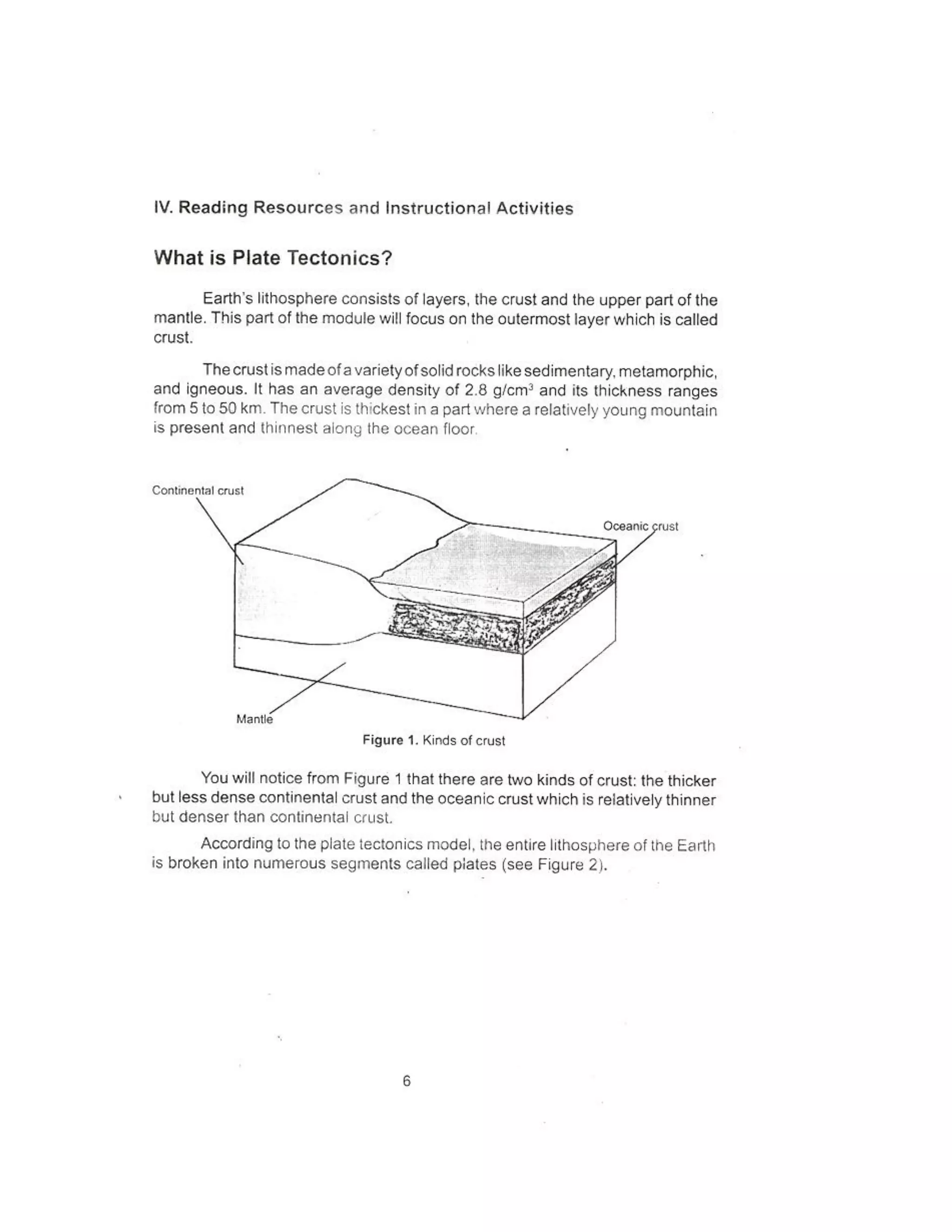 Grade 10 Science Learner's Material Activity 1: Find The Center